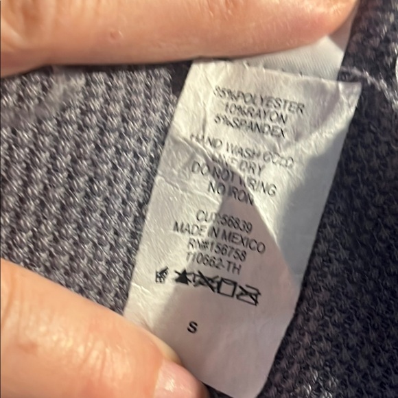 EUC Honeyme Cardigan-Gray Hooded Open Front lapels - soo soft/cuddly Sz S - Picture 10 of 12